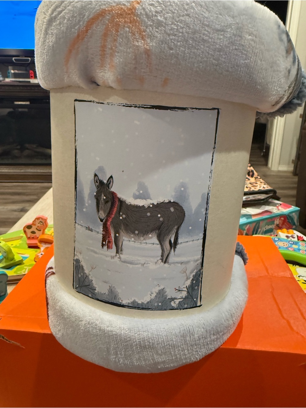 Donkey Snow Print Blanket